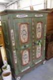 Voglauer Austrian Style Painted Pine Armoire