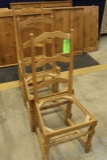 (4) Hardwood Ladderback Side Chairs