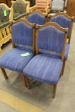 (4) Upholstered Pine Dining Chairs