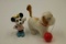 Minnie Mouse Figurine & Clock Works Toy Dog