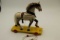 Painted Wood Toy Pull Horse