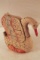 Paint Decorated Carved Wood Swan