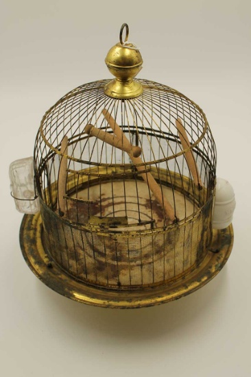 Vintage Hendryx Brass Bird Cage