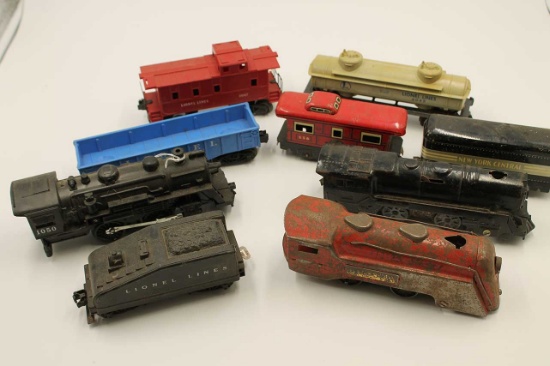 Assorted Vintage Toy Trains w/ Track