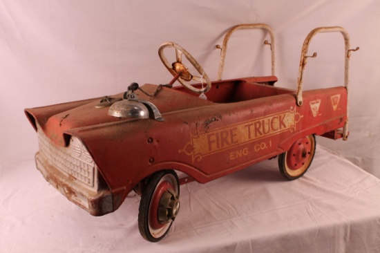 Vintage Fire Truck Company Pedal Car