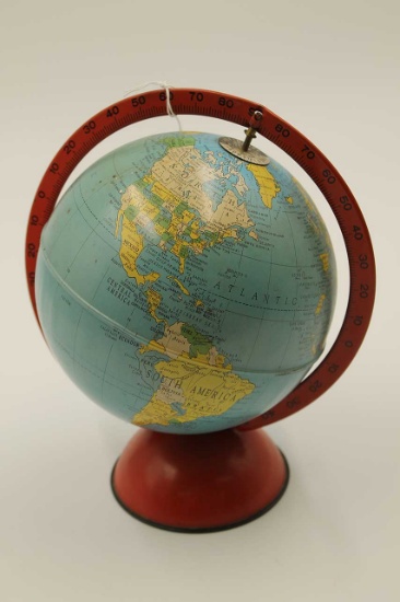 Replogle Lithograph Tin "Simplified 6" Globe"