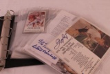 Binder of Assorted Sports Figure Autographs