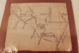 Antique Map of Carmel Maine, Herman, Bangor, Ect.