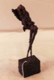 Ezio Martinelli Bronze over welded steel depicting a Dancer