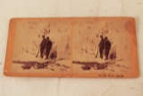 Stereo View Card depicting Hunters, 