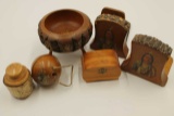 Vintage Wood Souvenir Items