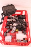 Lot of Assorted Camera Batteries and Memory Cards