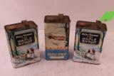 (3) Vintage 1 Gallon Vermont Maple Syrup Canisters