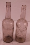 (2) Antique Glass Bottles