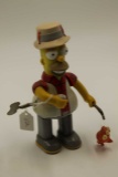 Homer Simpson Fisherman Tin Wind-Up  Toy