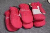 (3) Pairs Gordini Womens Mittens