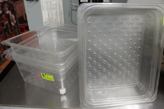 (5) Perforated Cambro Insets