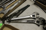 (2) Adjustable Wrenches & Pair of SK Water Pump Pliers