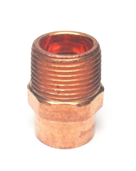 (6) Copper Adapter 1 1/4 inch C x 1 1/2 inch MIP