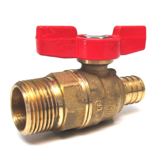 (4) Legend Pex End Ball Valve - 1/2 inch Pex by 1/2 inch MIP Connections