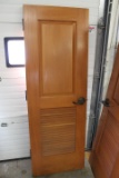 (2) Solid Wood & Louver Doors