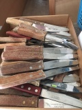 (50) Wood Handled Steak  Knives