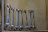 (7) Snap-On Metric Stubby Combination Wrenches