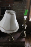 (2) Brass Table Lamps