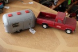 Vintage Steel Tonka Pickup with Bandal Camper