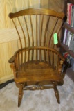 Maple Windsor-Style Spindle-Back Arm Chair