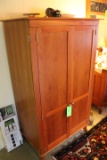2-Door Cherry Linen Cabinet