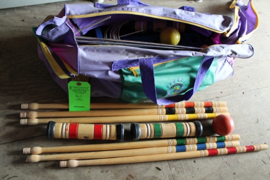 Croquet Set, Horseshoes & Bocce Balls