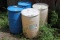 (4) 55 Poly Gallon Drums