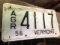 1956 Vermont AG License Plate