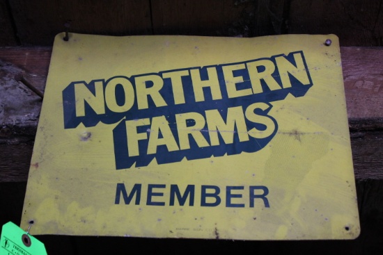 "Northern Farms Member" Painted Steel Sign