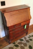 Antique Slant-Front Desk w/ (5) Drawers