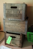 (3) Milk Bottle Crates