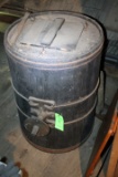 Antique Black 50 Gallon Wood Barrel Churn