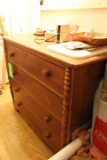 Antique Painted Pine 4-Drawer Dresser