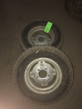 (2) Garden Tires & Wheels