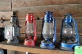 (4) Asst. Kerosene Lanterns
