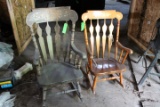 (2) Wood Rocking Chairs