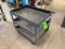 Three Tier Sheet Metal Roll Around Shop Cart