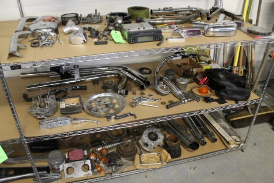 Large Quantity of Harley Davidson & Triumph Bike Parts