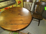 Pine Dining Table & 2 Pine Chairs