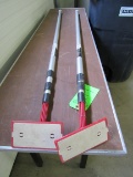 (2) Zip Wall Spring Loaded Poles