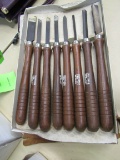 Craftsman Hi-Speed Steel 8 Piece Wood Turning Chisel Set