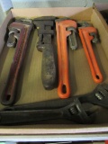 (6) Adjustable Wrenches & Plumbing Wrenches