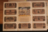 Folio of Examples of Confederate Currency
