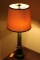 Vintage Polychrome Tin Column Form Table Lamp